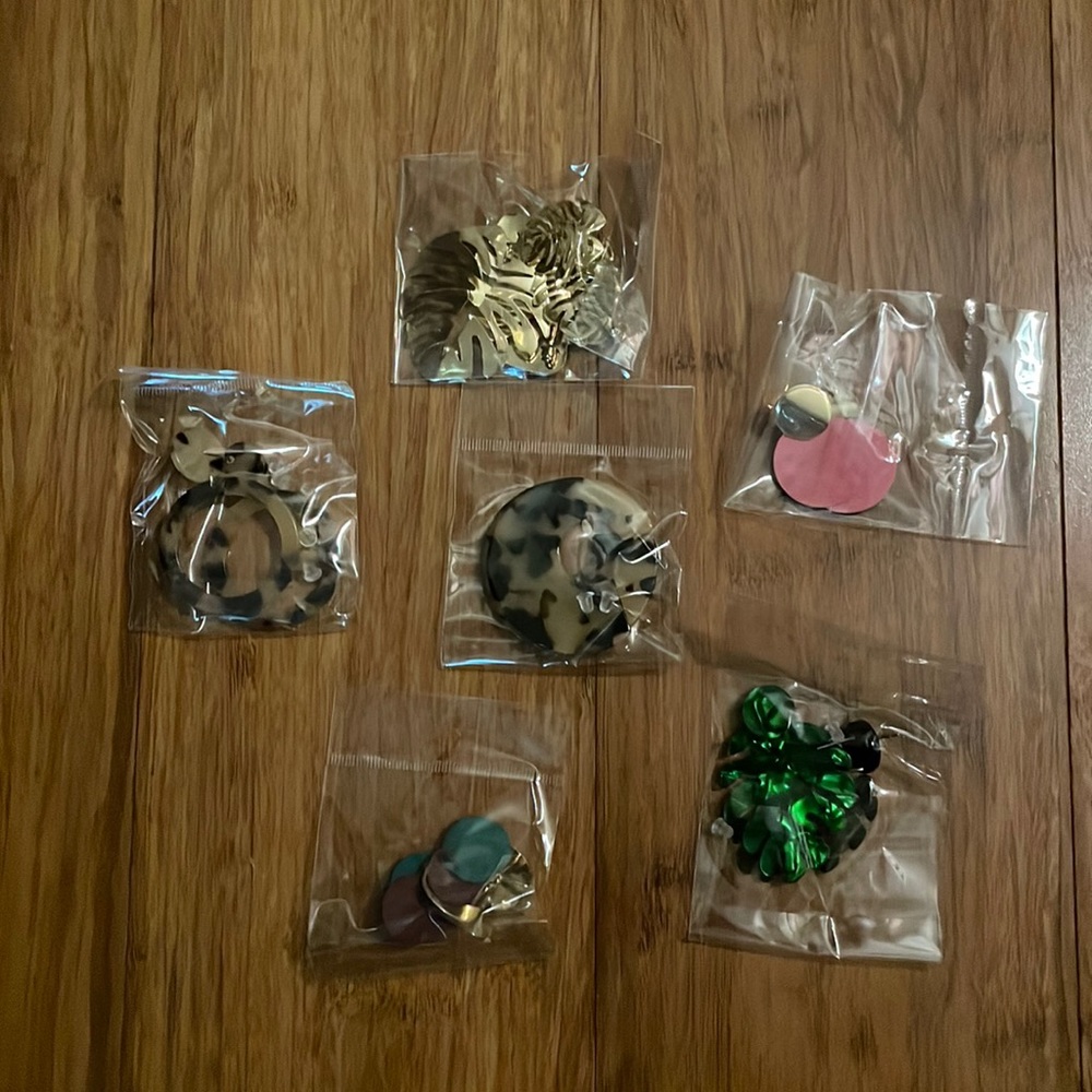 Colorful, Chunky Earring Set